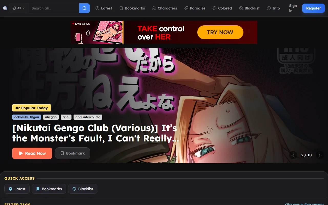 Screenshot of Eahentai